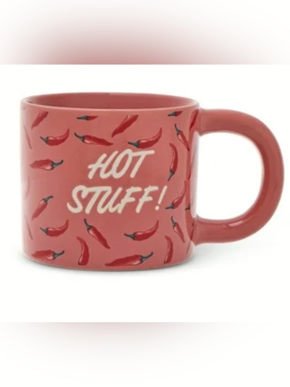 Hot Stuff! Red Ceramic Chili Pepper Mug - Fun Coffee Cup